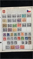 Older World Stamps: Czechoslovakia, mostly used,