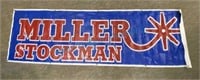 Miller Stockman banner approximately 9 feet long