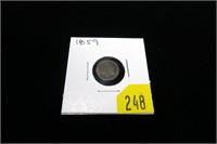 1859 Silver three-cent piece