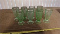 TIARA CHANTILLY GREEN GLASSES