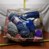 BAG OF NEW AND USED YARN