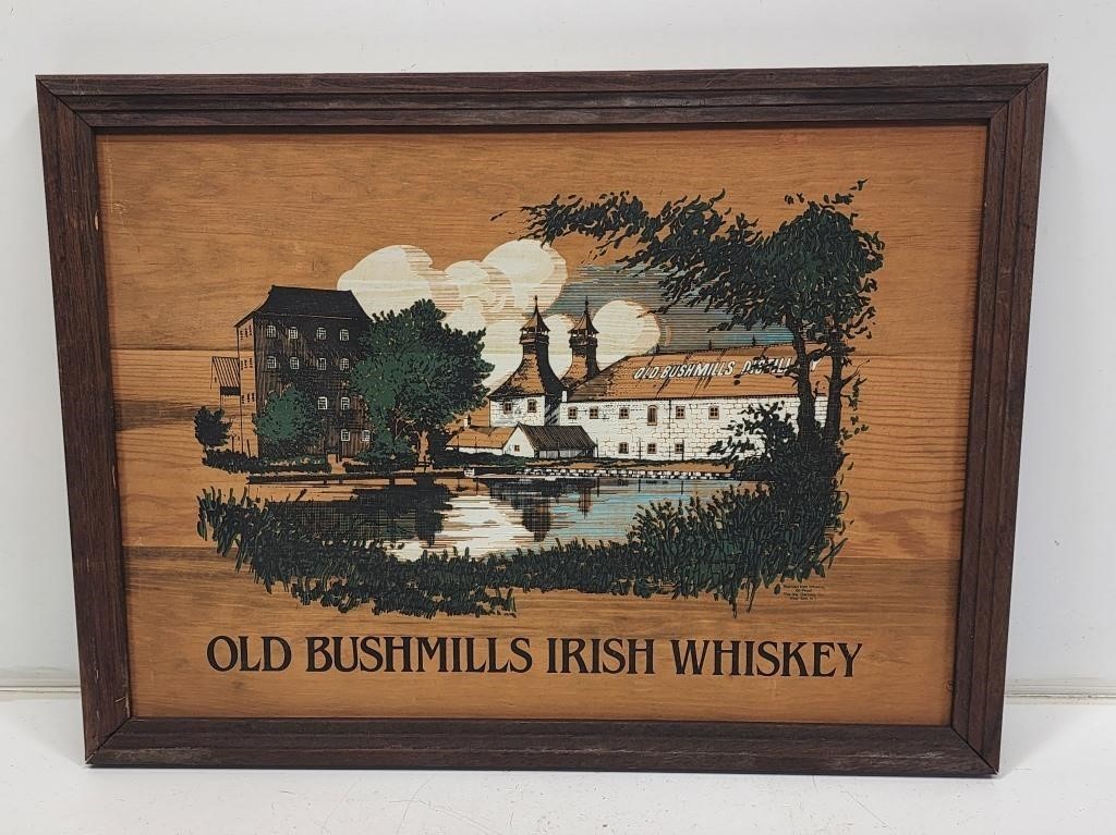Old Bushmills Whiskey Advertising Sign