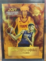 2018 Victor Wembanyama gold lightning rookie card