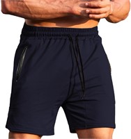 ($34)men casual short,navy blue color