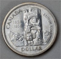 1958 CAD SILVER DOLLAR