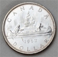 1962 CAD SILVER DOLLAR