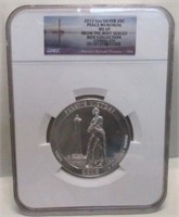 2013 5 OZ. SILVER PERRY'S VICTORY  25¢ NGC MS69