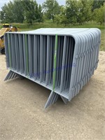 (40) crowd control fence sections, 1 price