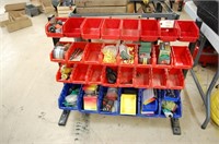 30 Bin Organizer W/ Various Electrical Parts