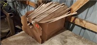 Box of wooden shims
