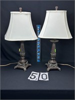 Pair of table lamps 27”