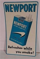 SST Newport Cigarette Sign