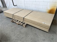 Approx 18 Particleboard Pallet Racking Shelves