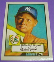 Donald Trump 1952 Bowman Rookie Style Card