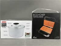 OXO Salad Spinner and Eco+Chef Waffle Maker
