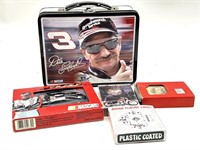 Dale Earnhardt Metal Lunchbox and Playing Cards