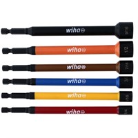 Wiha Color Coded Magnetic 1/4-in X 6-in Hex Nut Dr