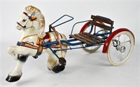 Restored MOBO Pedal Horse With Sulky / Cart