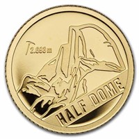 2023 1/2 Gram Gold Proof Mountains: Half Dome