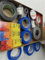 Assorted tape roll lot.