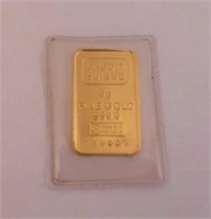 24kt Credit Suisse 5g gold pendant