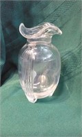 Pressed Glass Vase 5.25"
