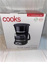 COOKS COFFE MAKER 12CUP / RETAIL PRICE $50
