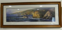 ILLEGIBLY SIGNED SEASCAPE PRINT