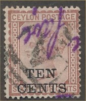 CEYLON #104 USED FINE