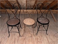 Vintage Wrought Iron Bistro Chairs - 3