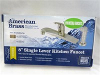 Kitchen Faucet-Single Lever-Am Brass-8"