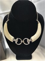 Gucci .925 Horse Bit & Horn Adjustable Necklace