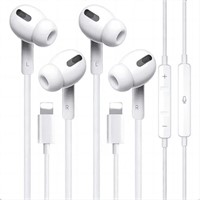 2 Pack Wired Apple Earbuds  Lightning Connector  C