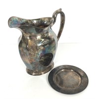 Gorham Water Pitcher, Fraternity Plate