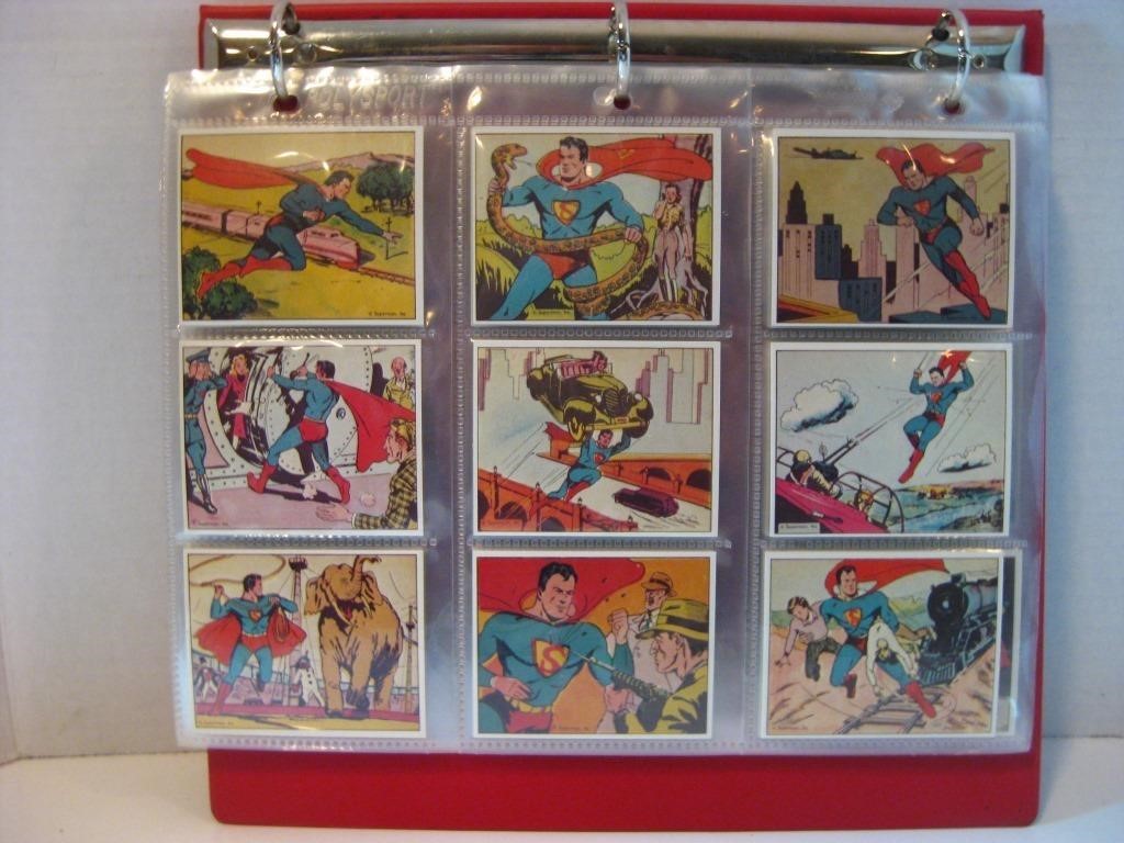 COLLECTION OF VINTAGE SUPERMAN GUM TRADING CARDS