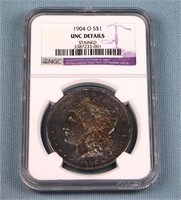 1904-O NGC Unc. Details Morgan Silver Dollar