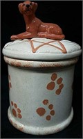 Signed Dog Cookie Jar