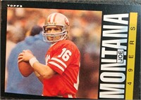 Two 1985 HOF Joe Montana Topps #157 Cards