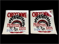 (2) Cheyenne Frontier Days Window Decals Stickers