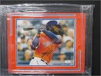 Yordan Alvarez Signed Framed 8x10 Photo FSG COA