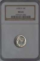 2 NGC Graded Silver Roosevelt Dimes