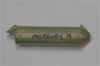 Roll of Mercury Dimes