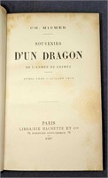 1887 Souvenirs D'un Dragon Hardcover Book