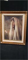 Jesus framed picture 18X15"