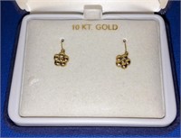 10K GOLD EARRINGS - LESS THAN .5g