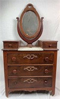 Antique Victorian Children's Cherry Dresser