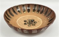 Unique Pottery Bowl - Marked