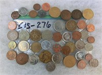 C15-276 lot of assorted foreign coins