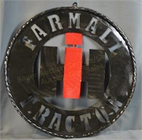 IH Farmall Tractor Metal Circle Sign