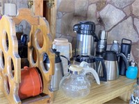 Assorted Coffee Pots, Dispensers, Pitchers, More